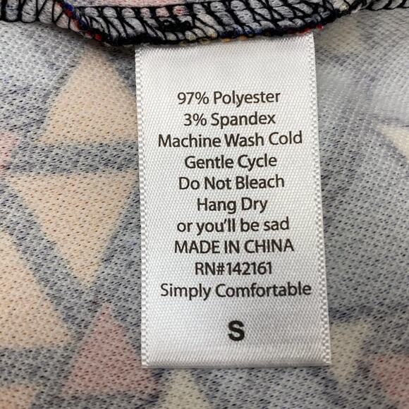 LuLaRoe Cassie Pencil Skirt Small Blue Orange Pull On Stretch NWT - Picture 7 of 7